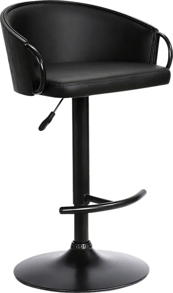 Petalworth Black Barstool