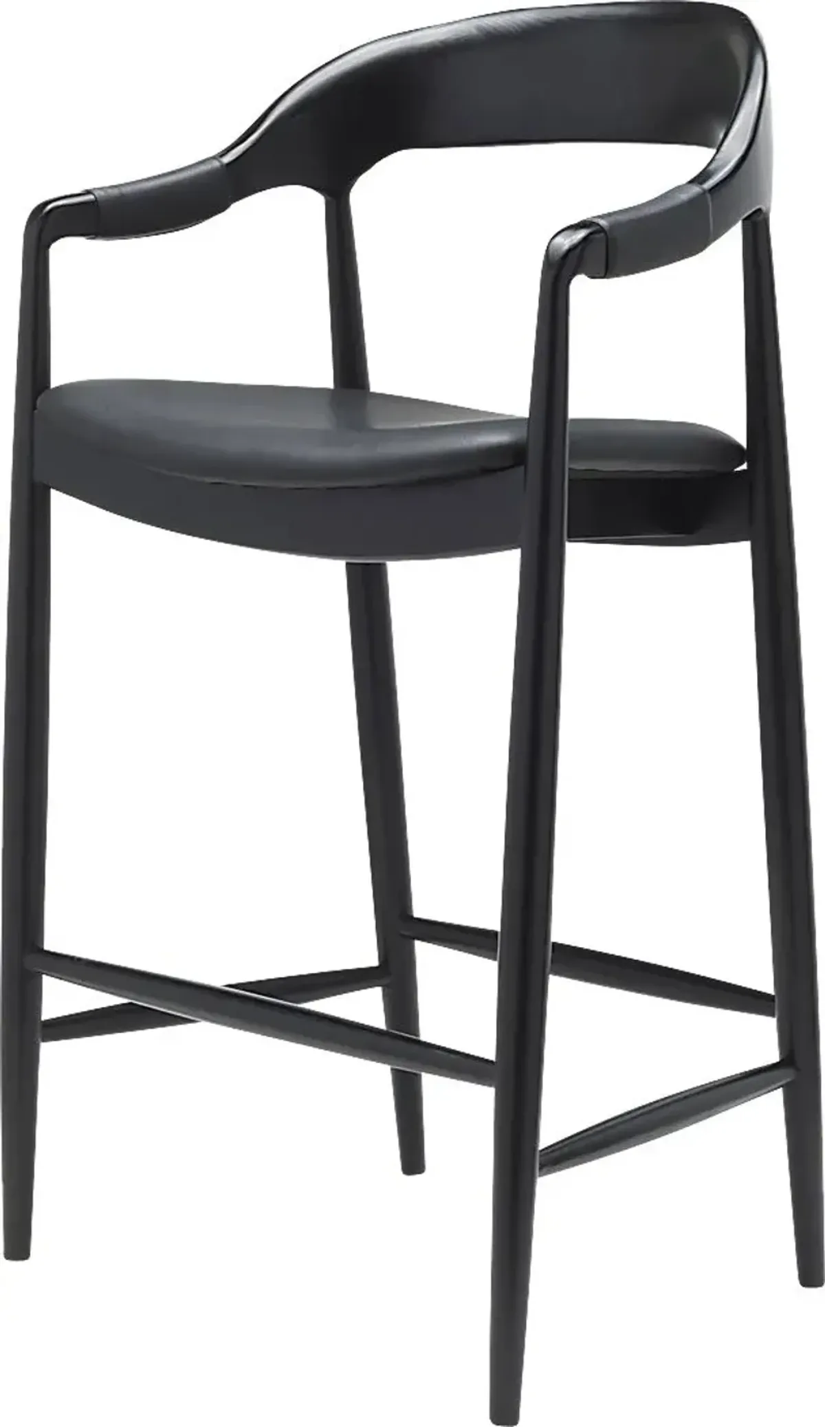 Rima Black Barstool