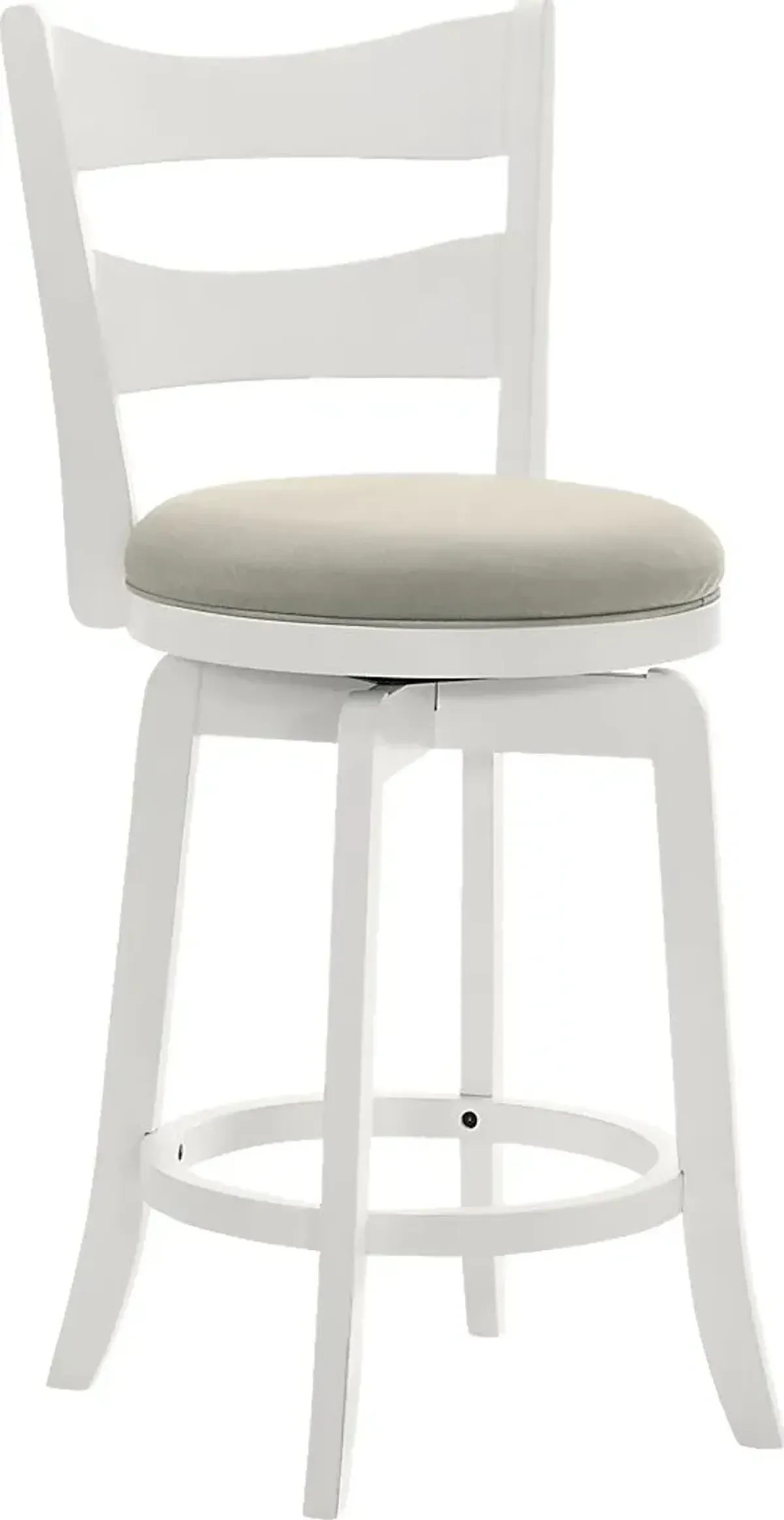 Cannonics II White and Beige Barstool