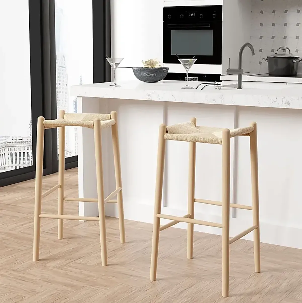 Dunton Natural Counter Stool