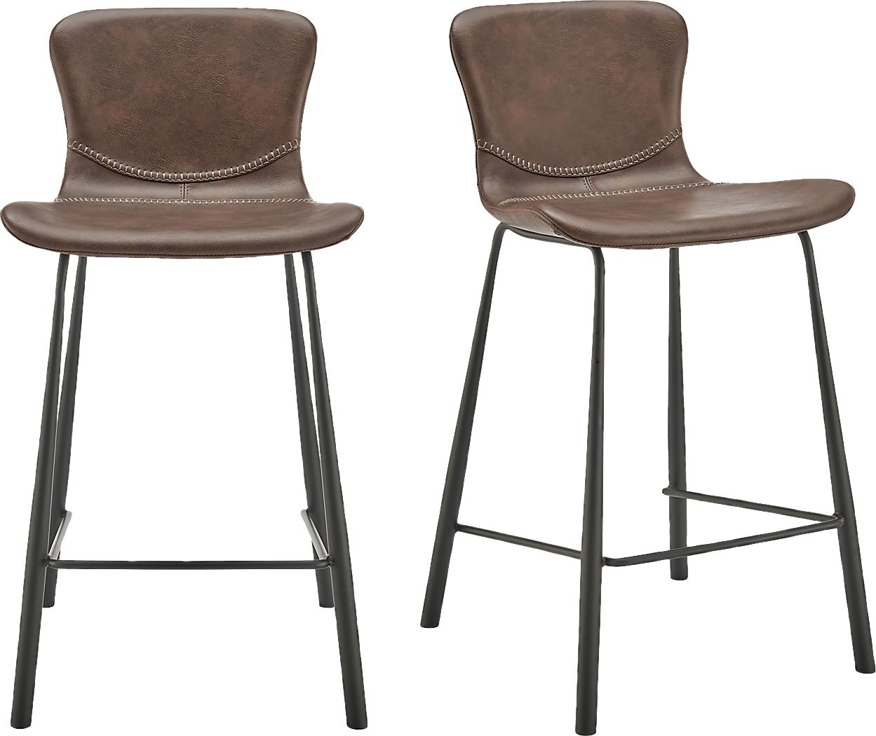 Daigle II Brown Counter Stool, Set of 2