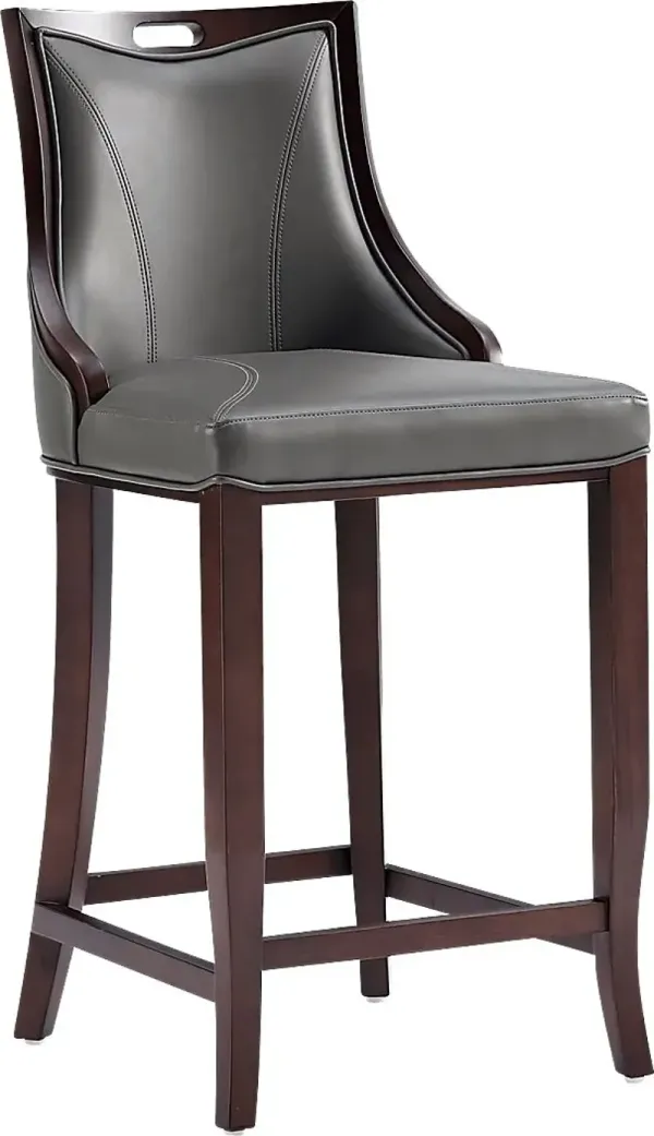 Bramblewoody Dark Gray Barstool