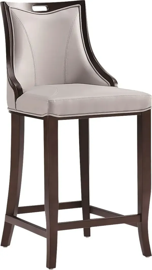 Bramblewoody Light Gray Barstool