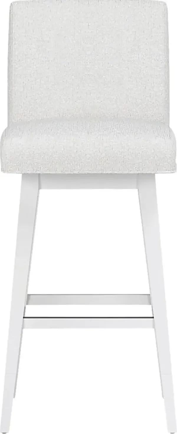 Nerton White Counter Height Adjustable Stool