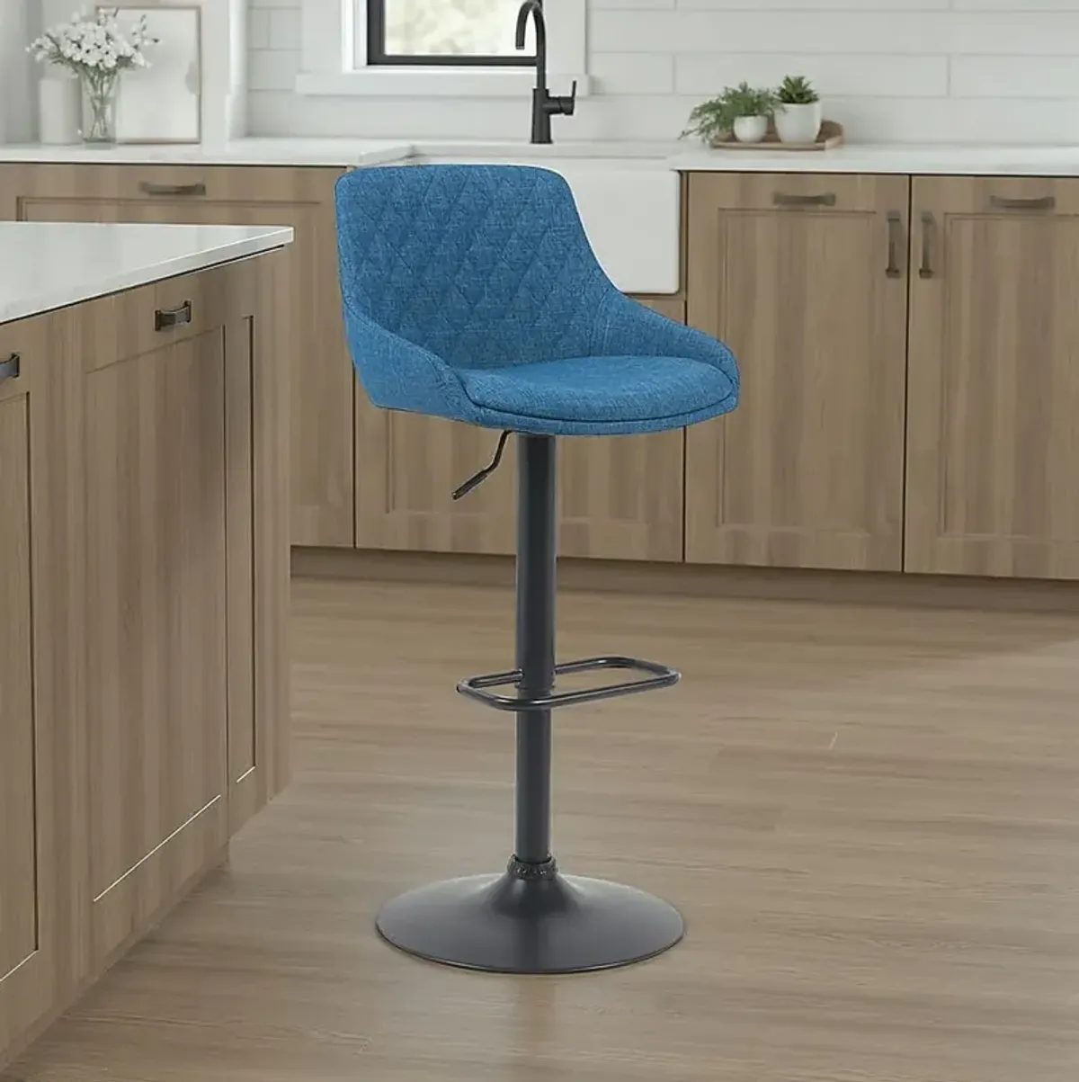 Lucenty Blue Barstool