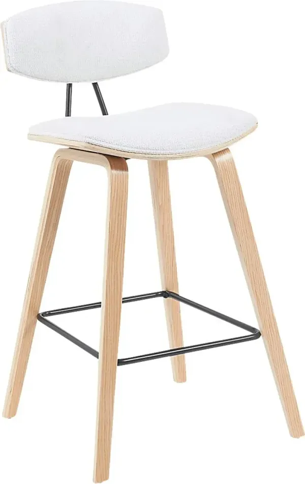 Angelstones III White Barstool