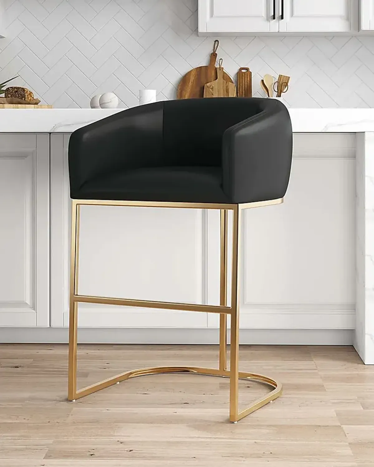 Kimron Black Barstool