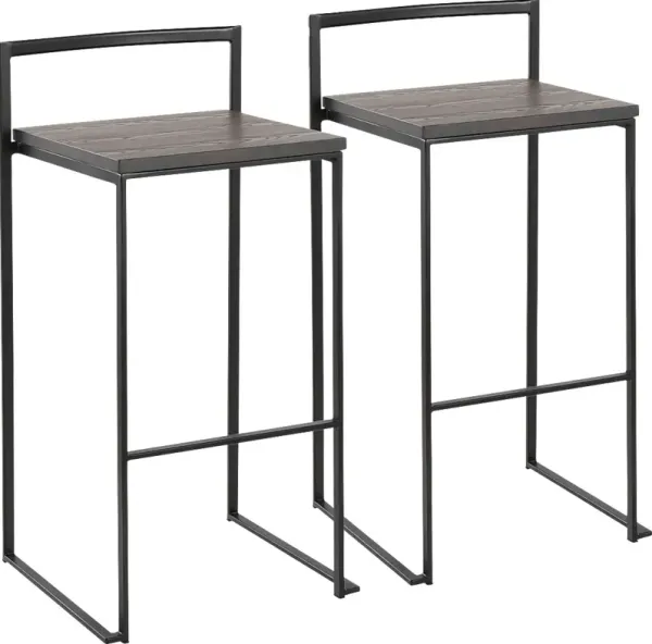Barda Espresso Barstool, Set of 2