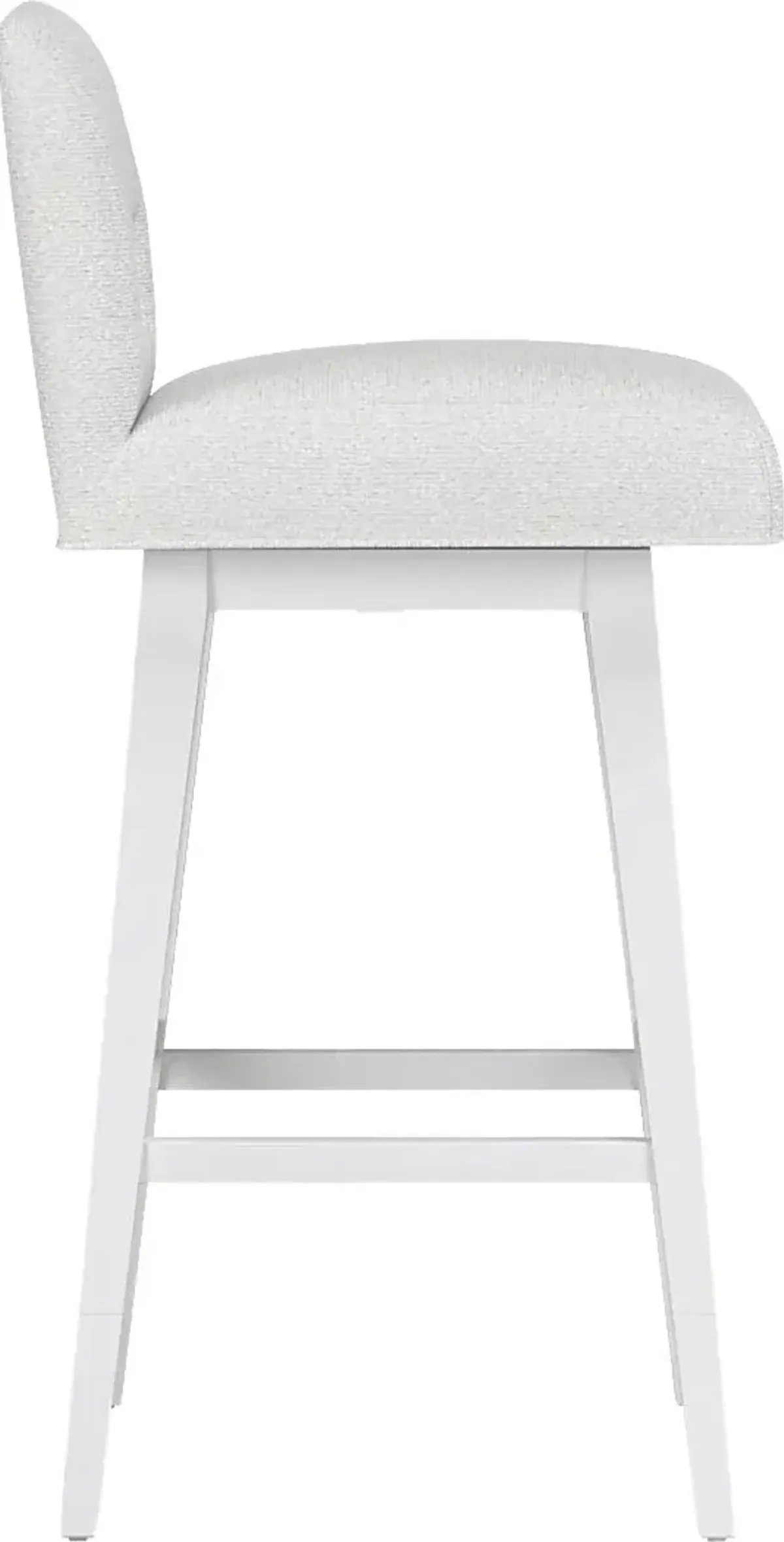 Jaek White Counter Height Adjustable Stool