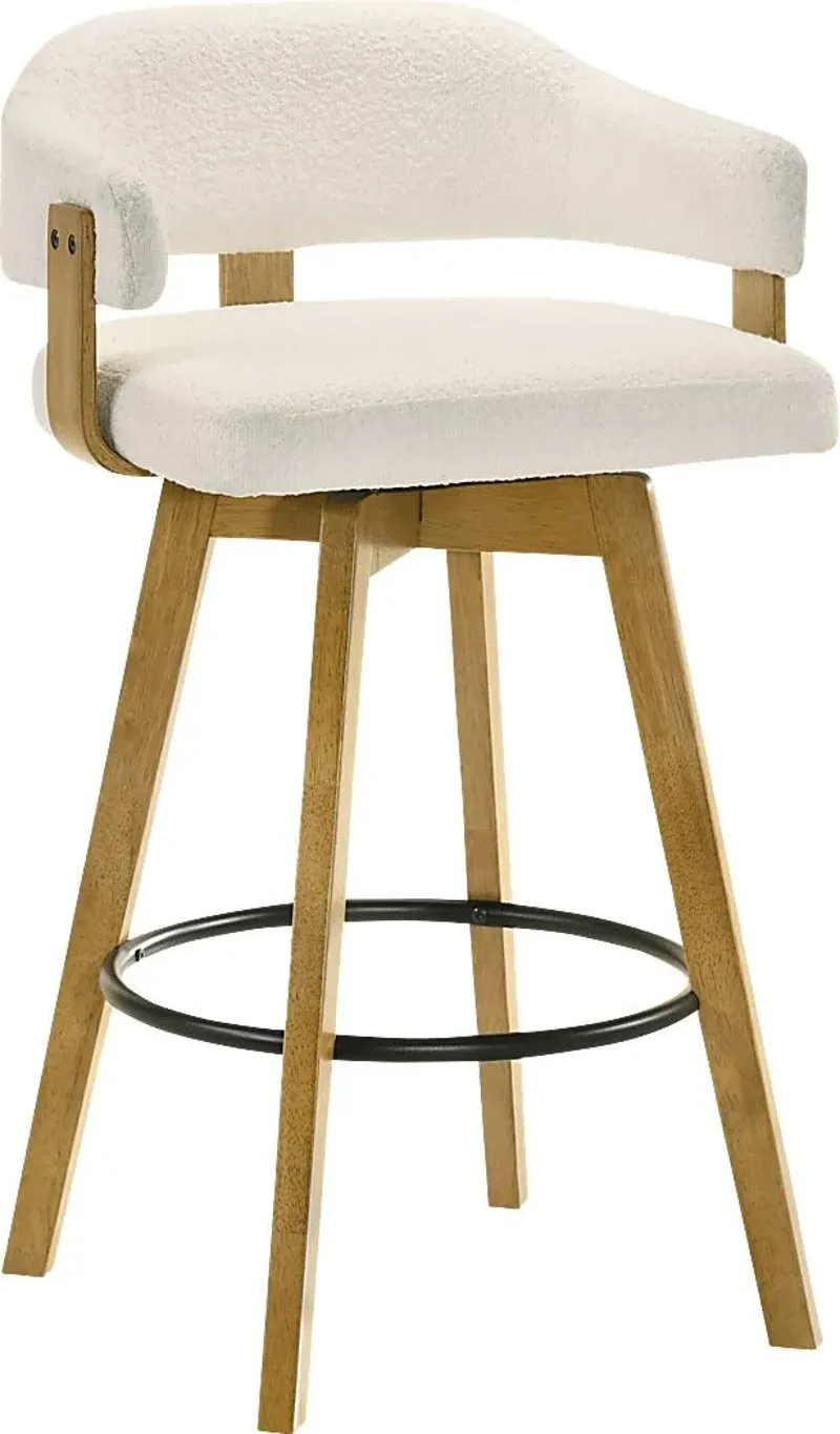 Carsonee White Barstool