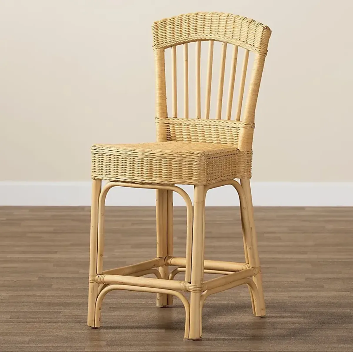 Emalene Natural Counter Stool