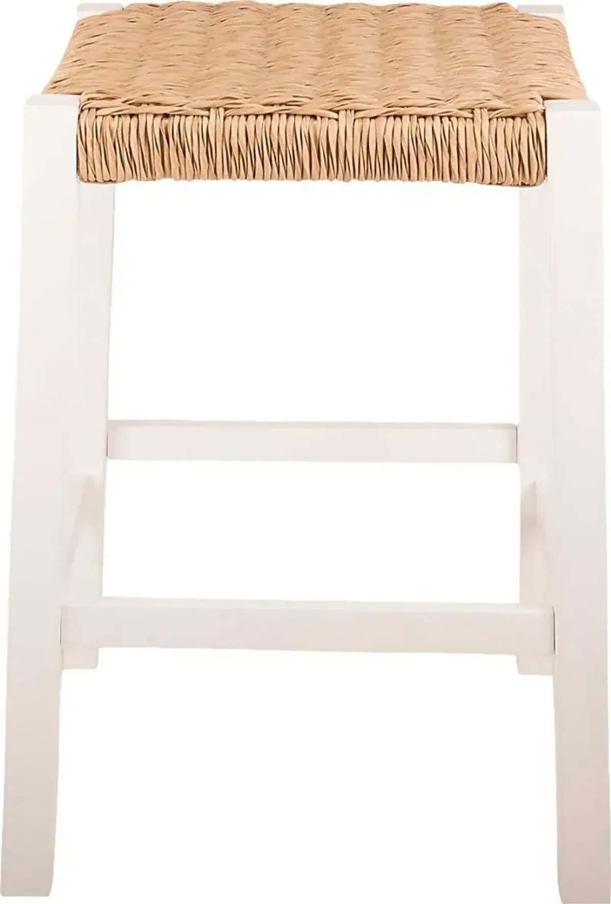 Zorvyn White/Natural Counter Height Stool