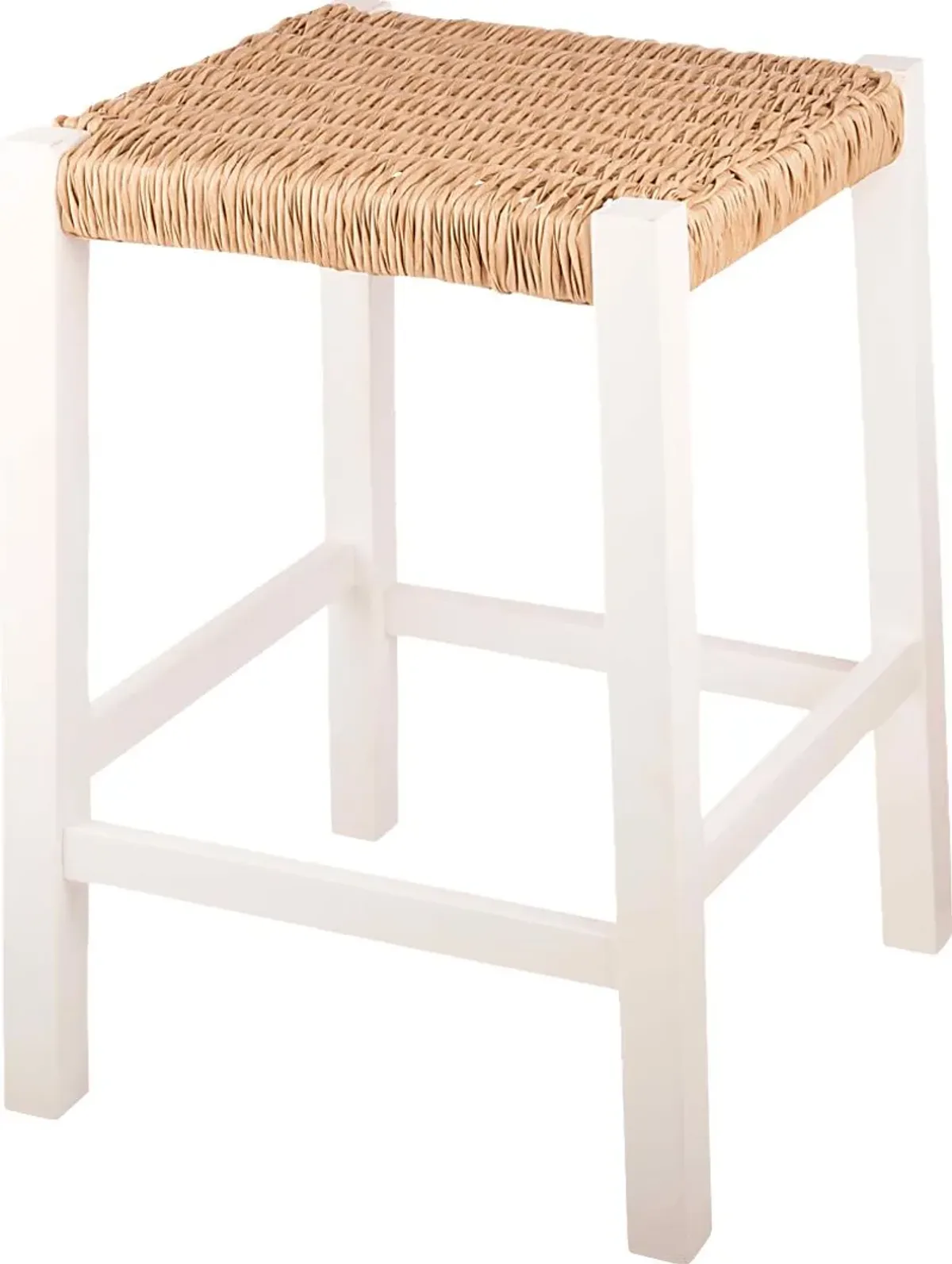 Zorvyn White/Natural Counter Height Stool