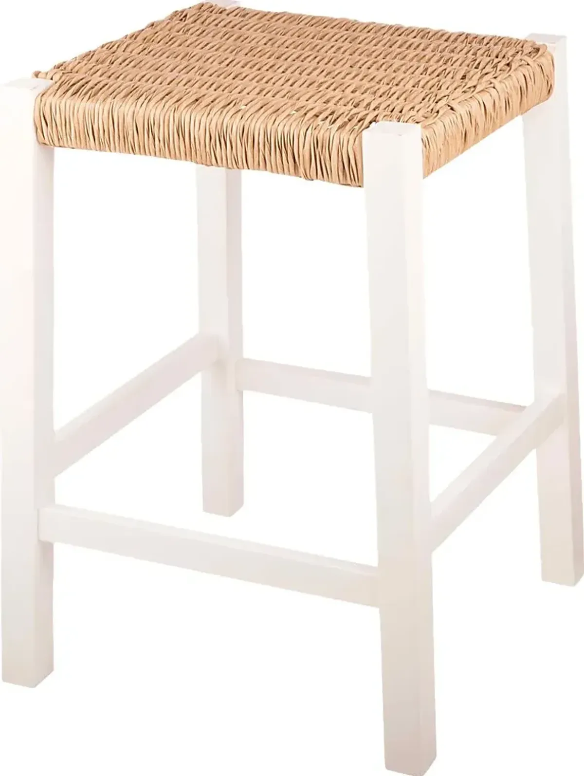 Zorvyn White/Natural Counter Height Stool
