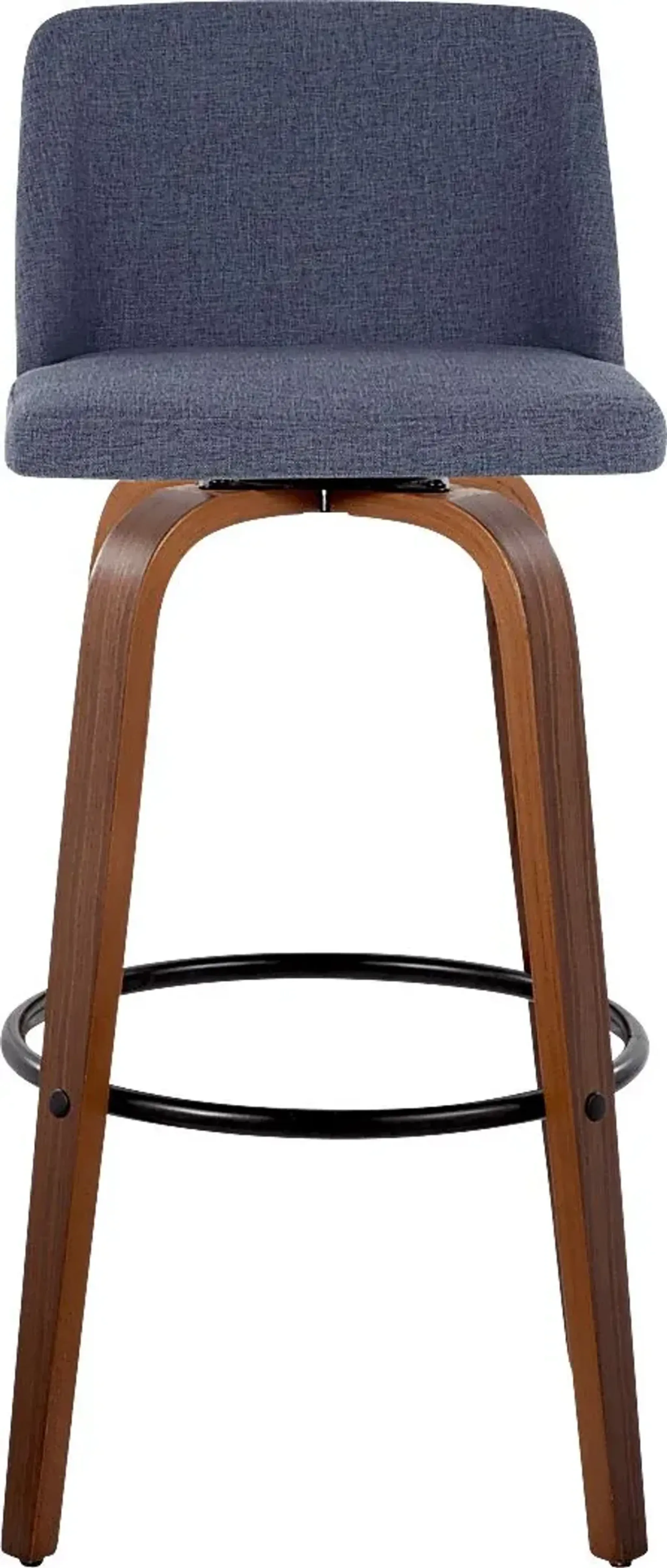 Wymering V Blue Swivel Barstool Set Of 2 Rooms To Go | Furniture.com