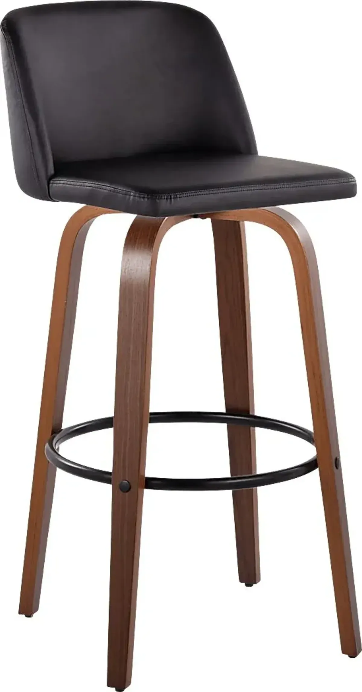 Wymering VII Black Swivel Barstool, Set of 2