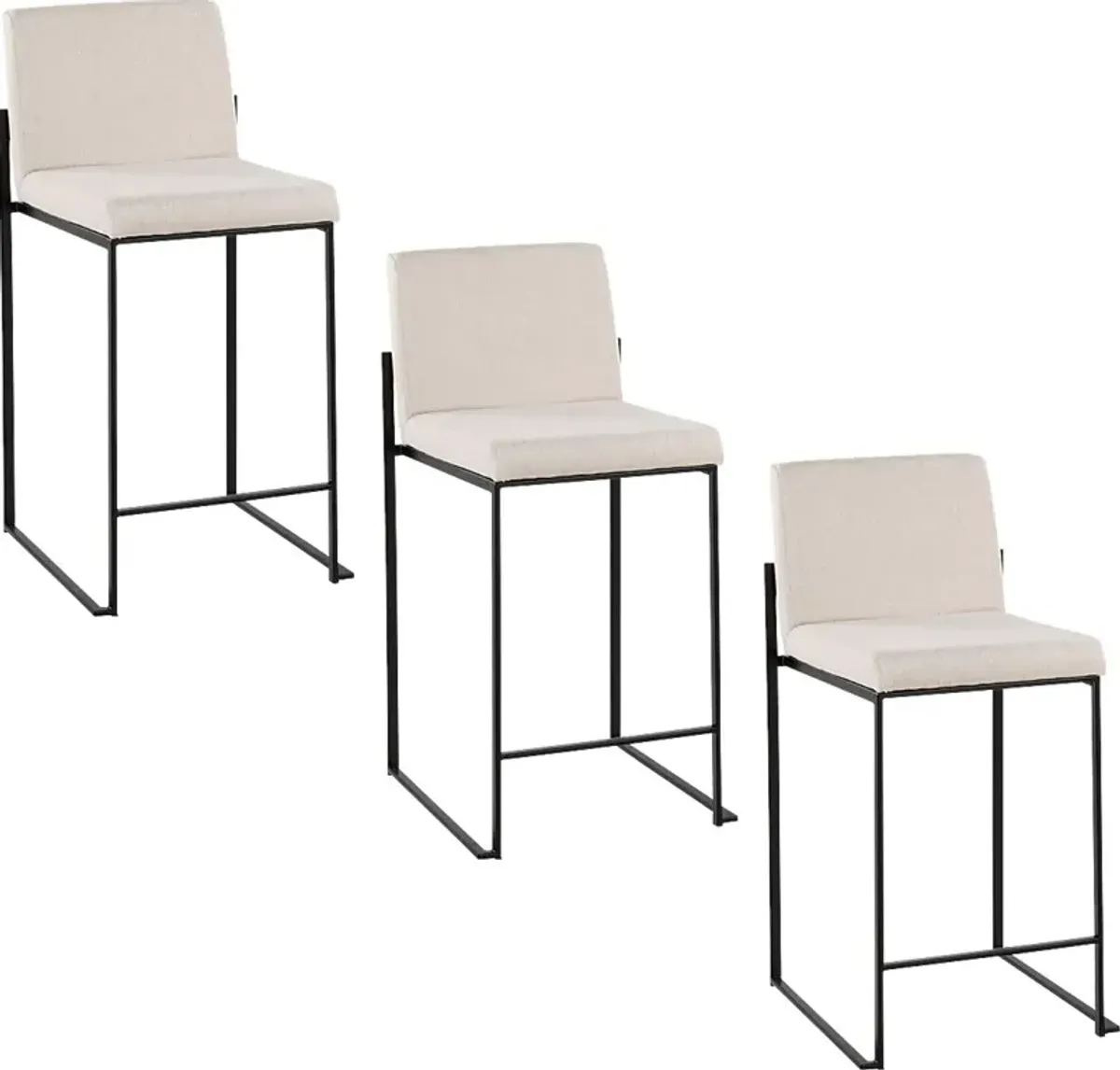 Leserna III Beige Counter Height Stool, Set of 3