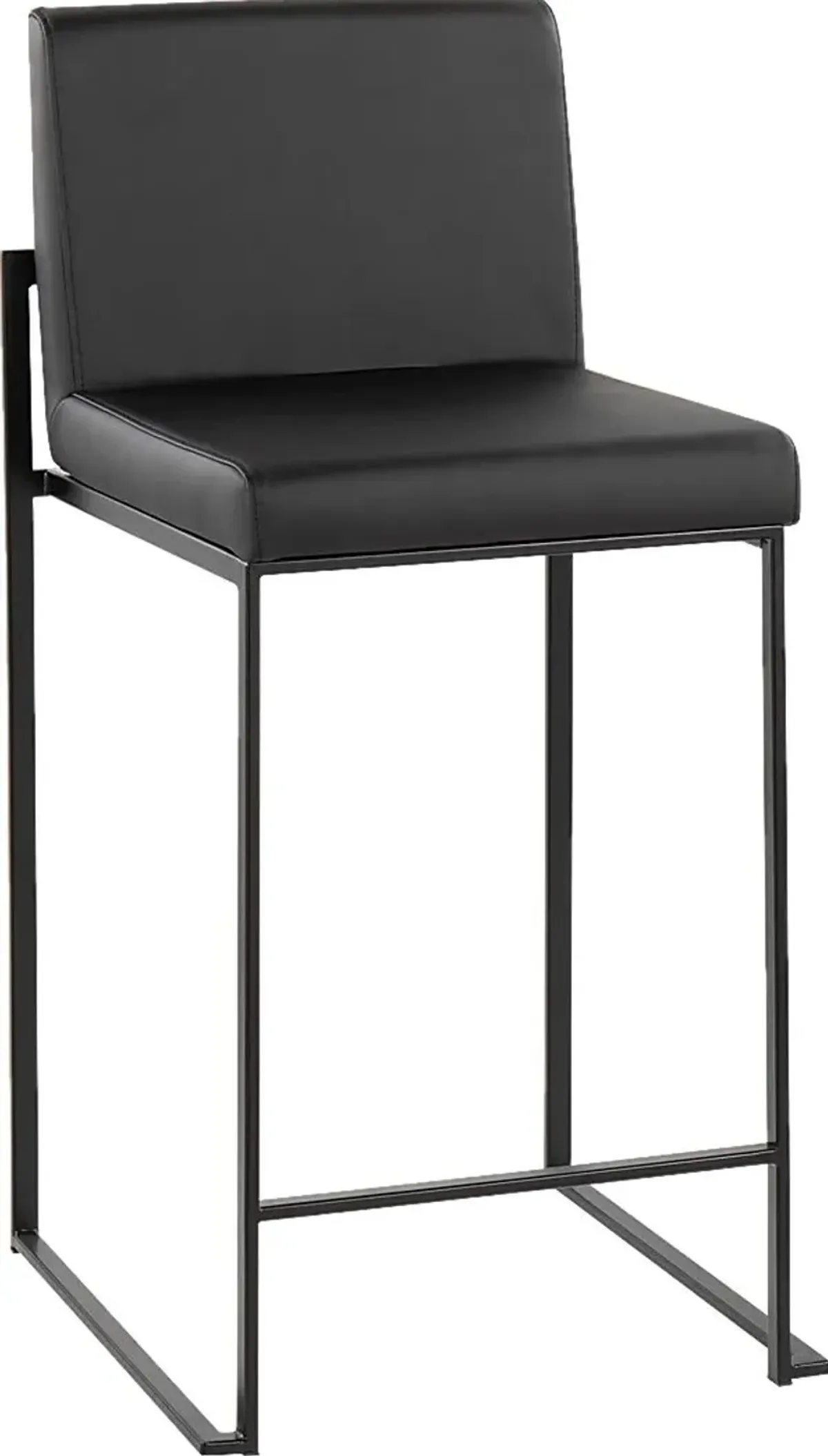 Leserna II Black Counter Height Stool, Set of 3