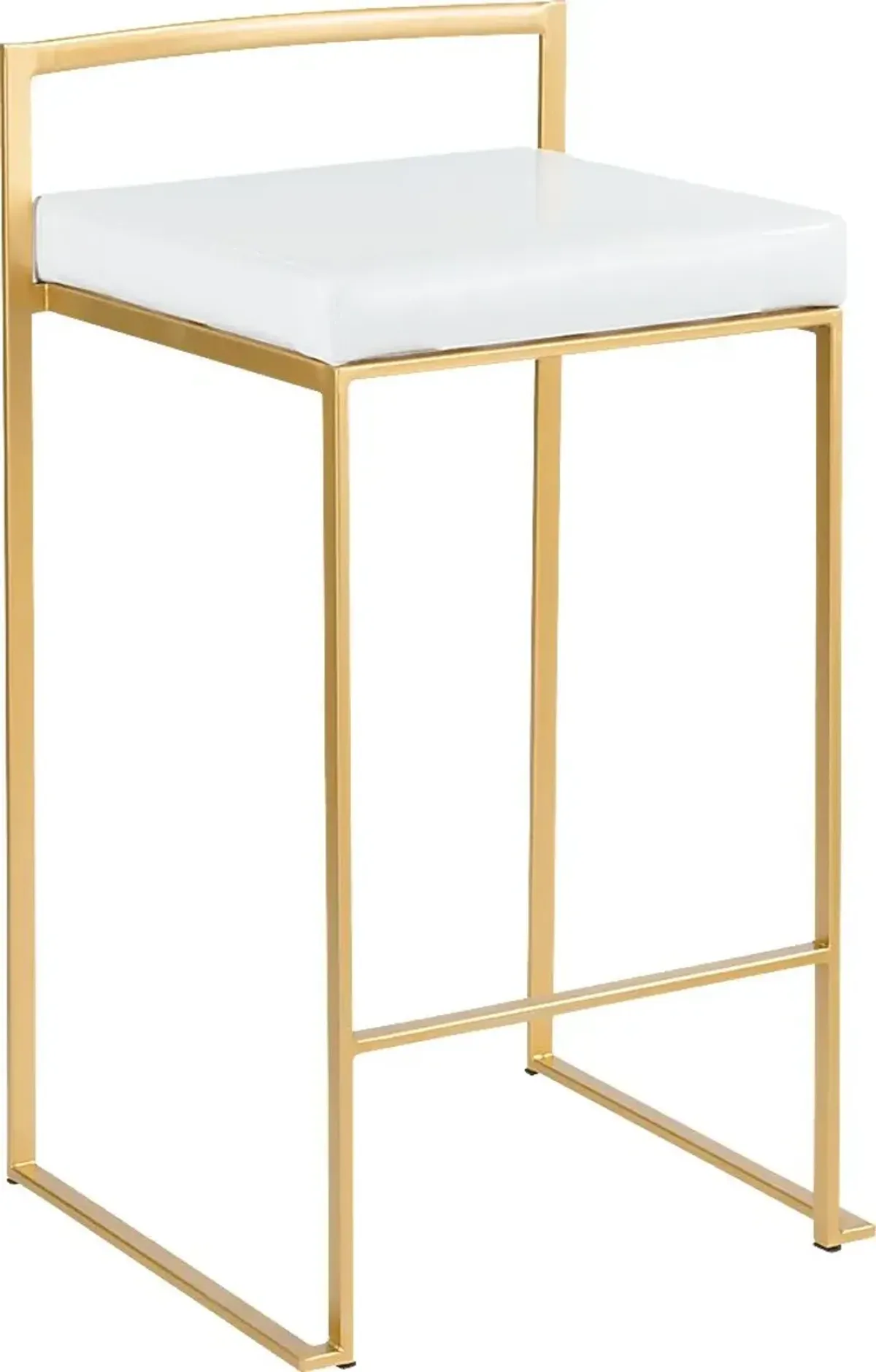 Sora VI White Counter Height Stool, Set of 3