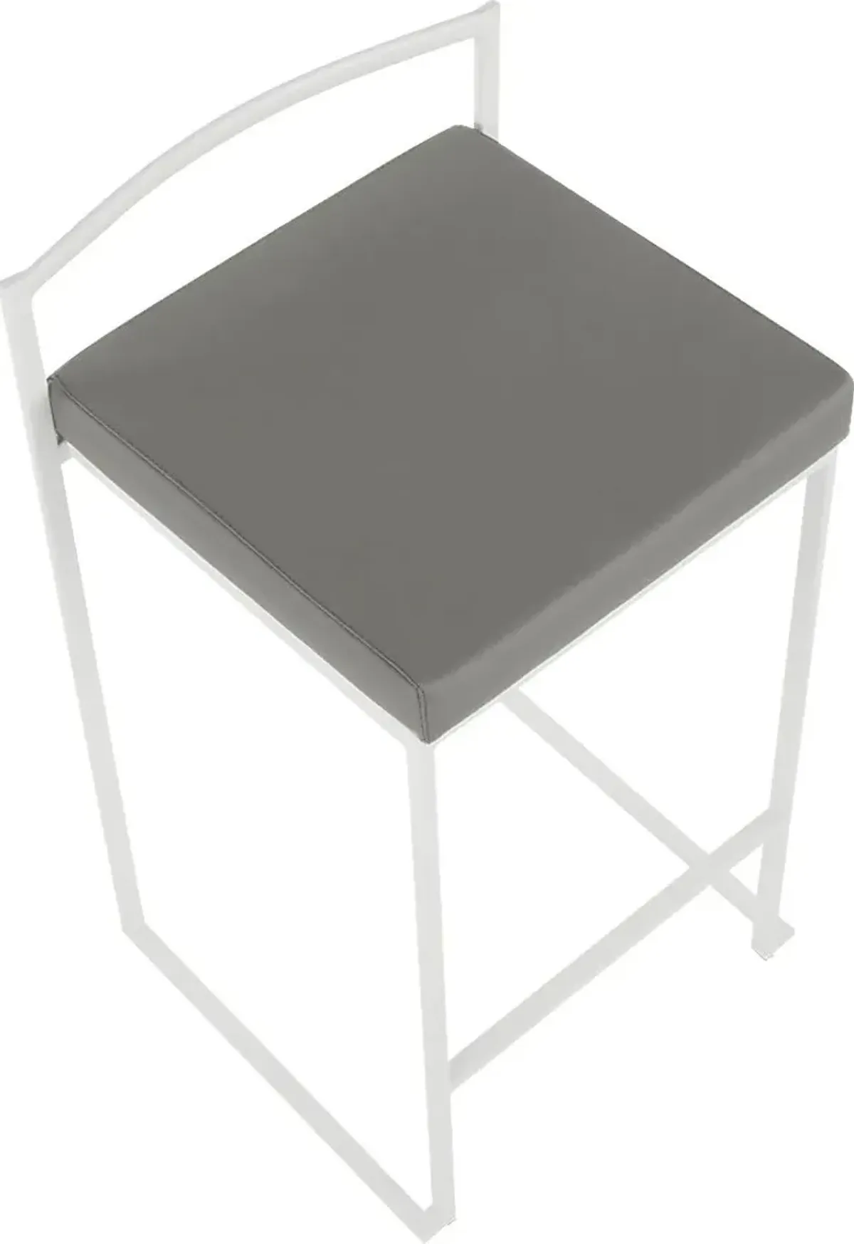 Birdlake V Gray Counter Height Stool, Set of 3