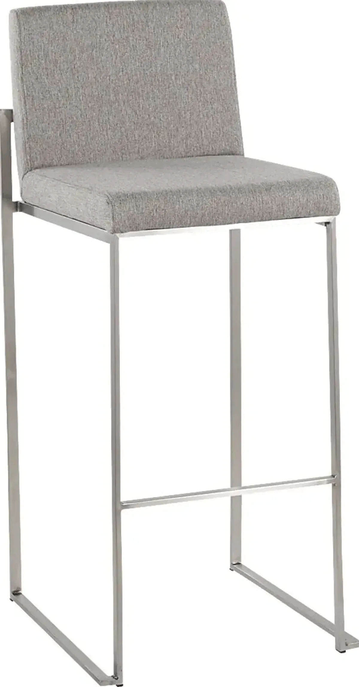 Nowotny IV Gray Barstool, Set of 3