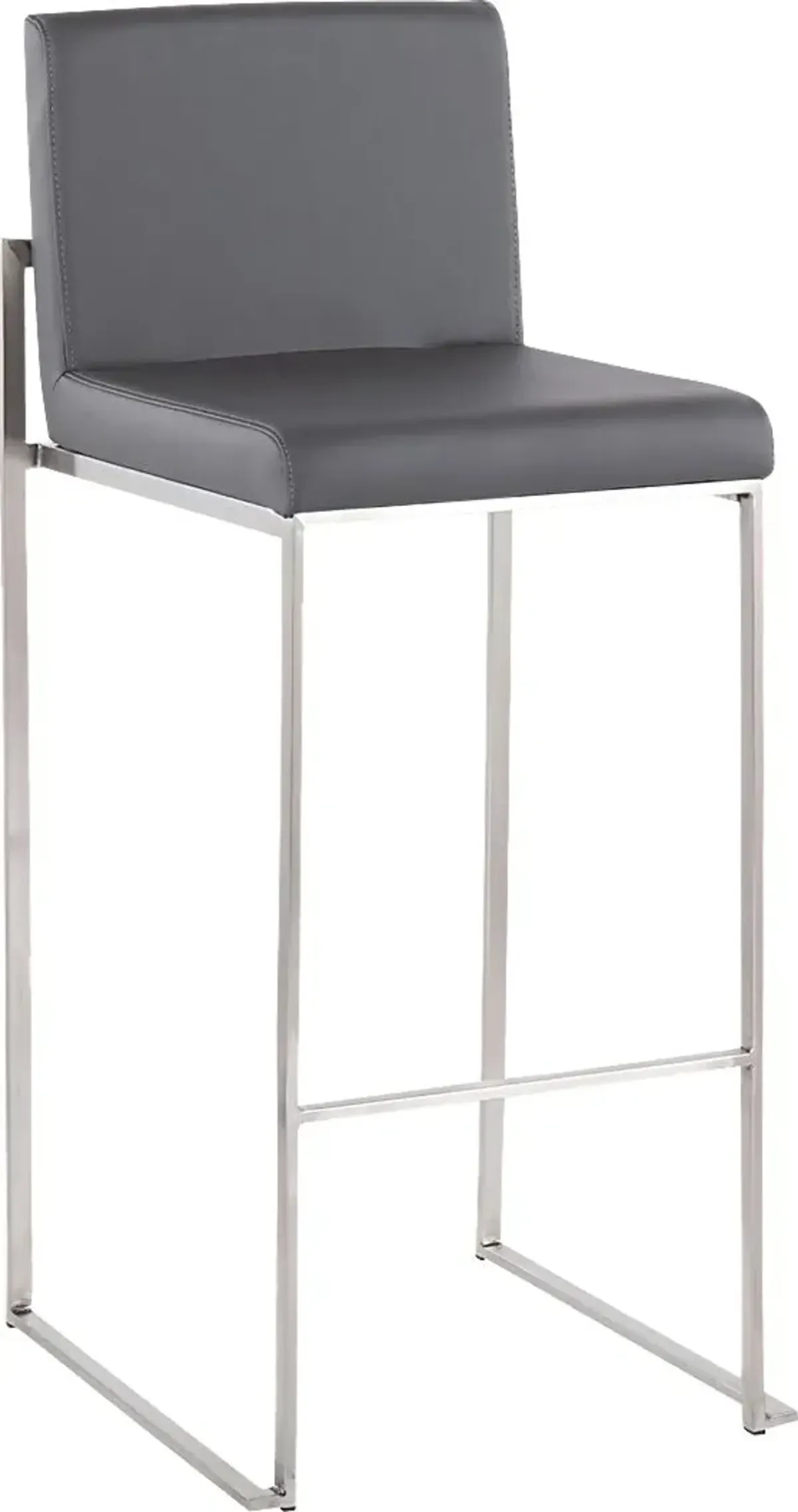 Nowotny V Gray Barstool, Set of 3