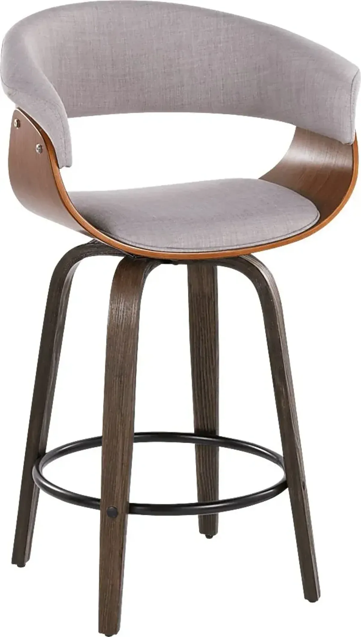 Uandi I Stone Swivel Counter Height Stool, Set of 2