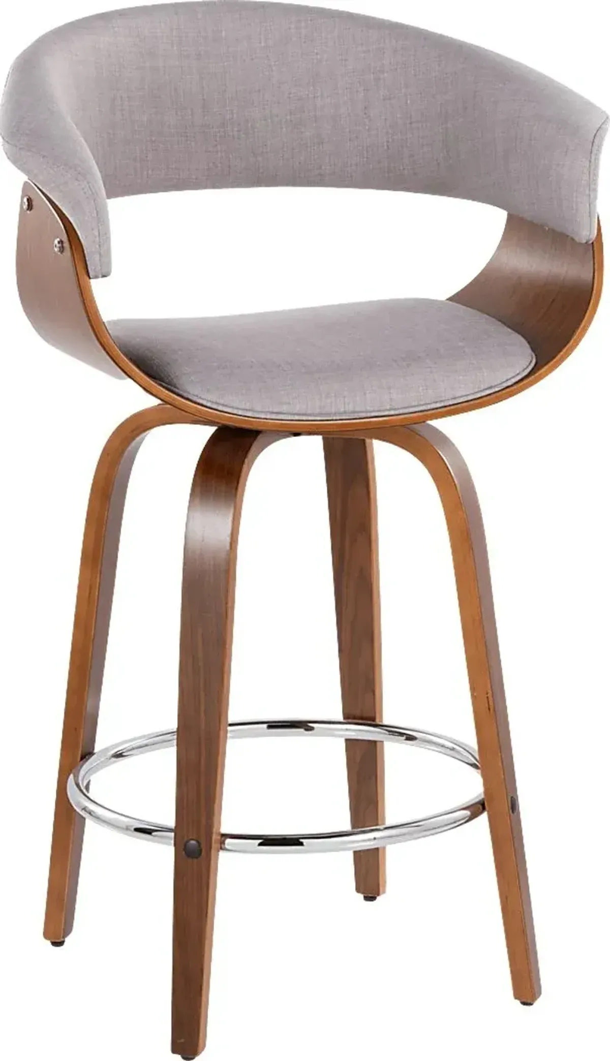Uandi II Stone Swivel Counter Height Stool, Set of 2