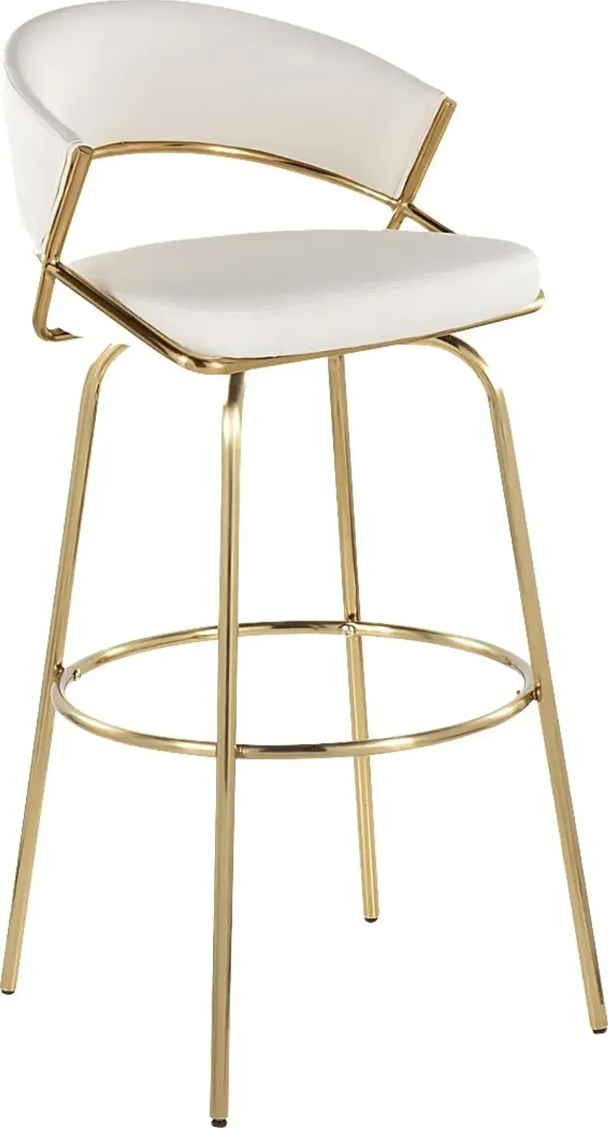 Harborson White Barstool, Set of 2