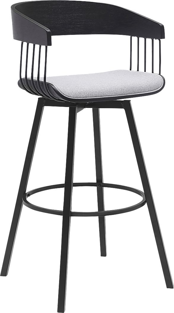 Rowtimber Gray Swivel Barstool