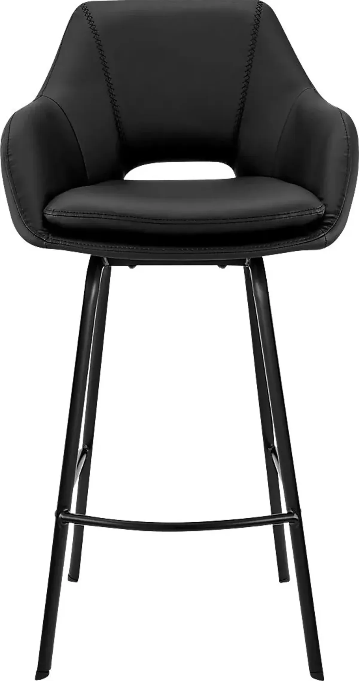 Lanelaw Black Swivel Barstool