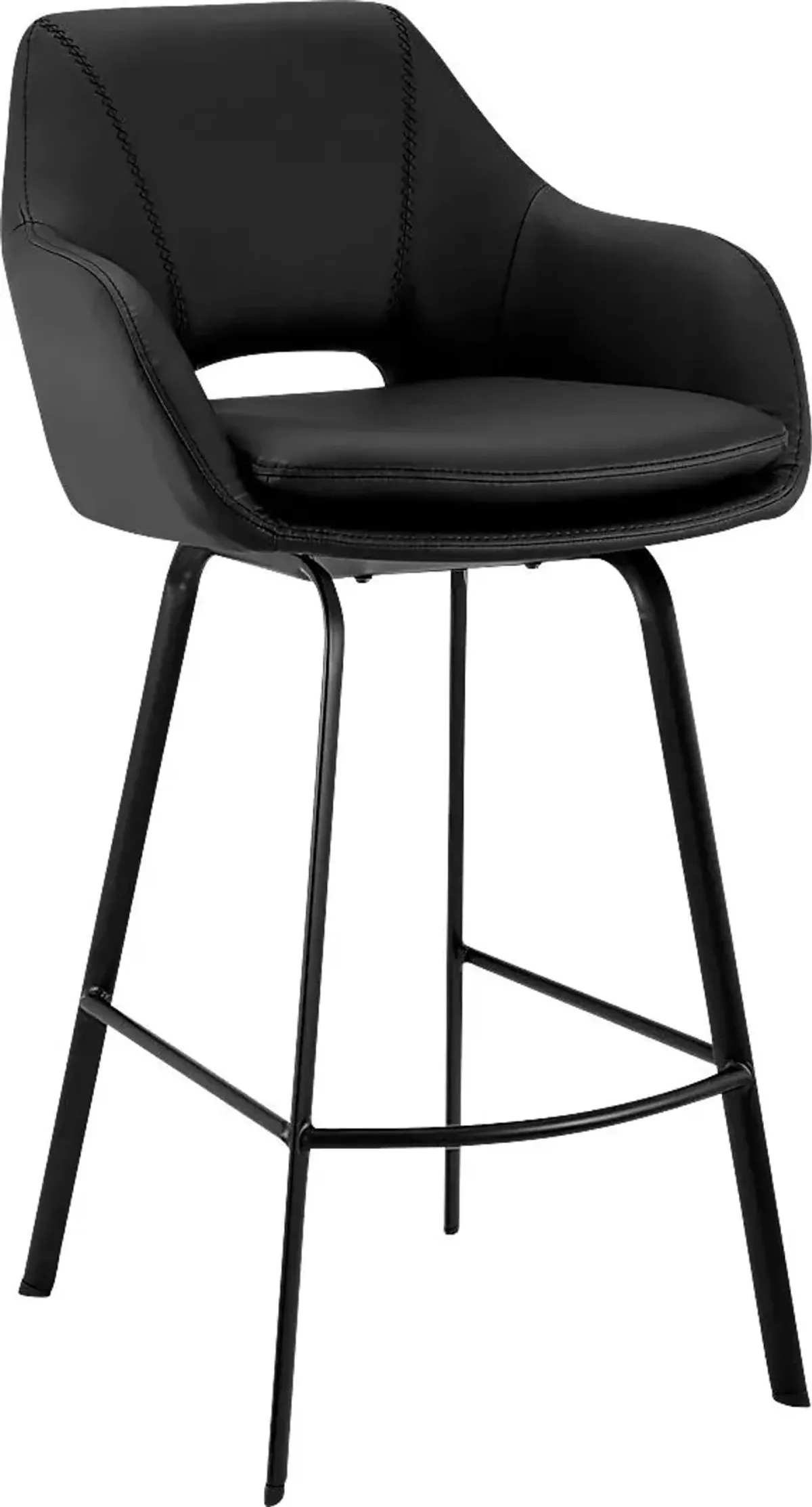 Lanelaw Black Swivel Barstool