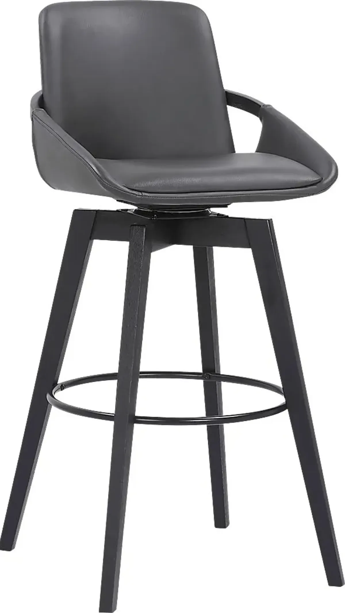 Statistreet Gray Swivel Barstool