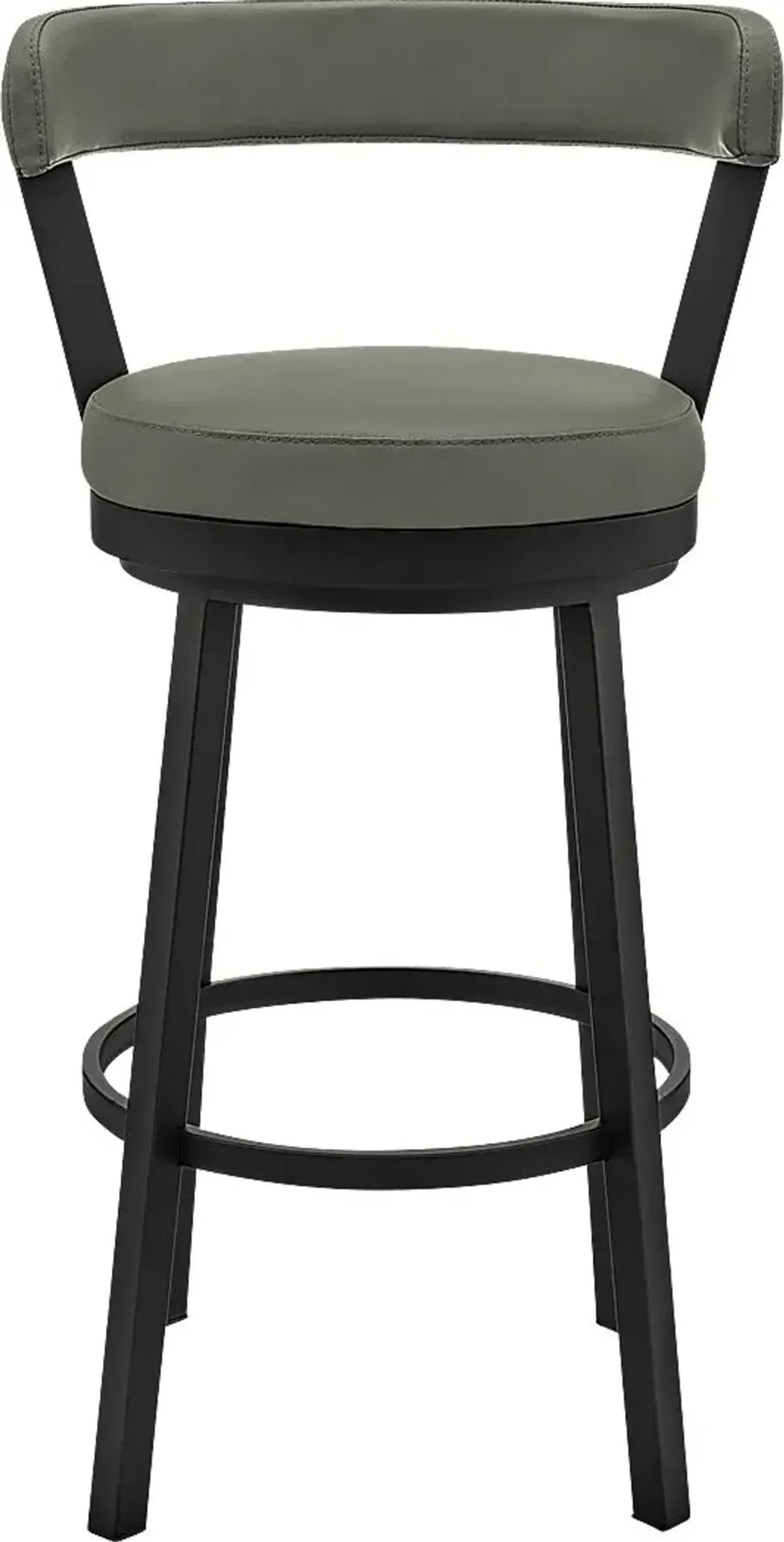 Zinat Gray Swivel Barstool