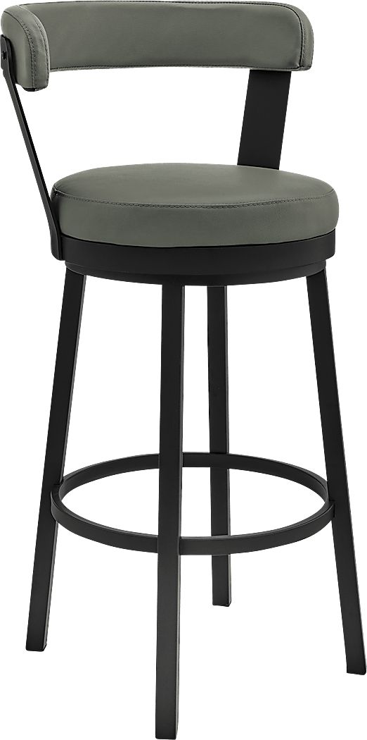 Zinat Gray Swivel Barstool