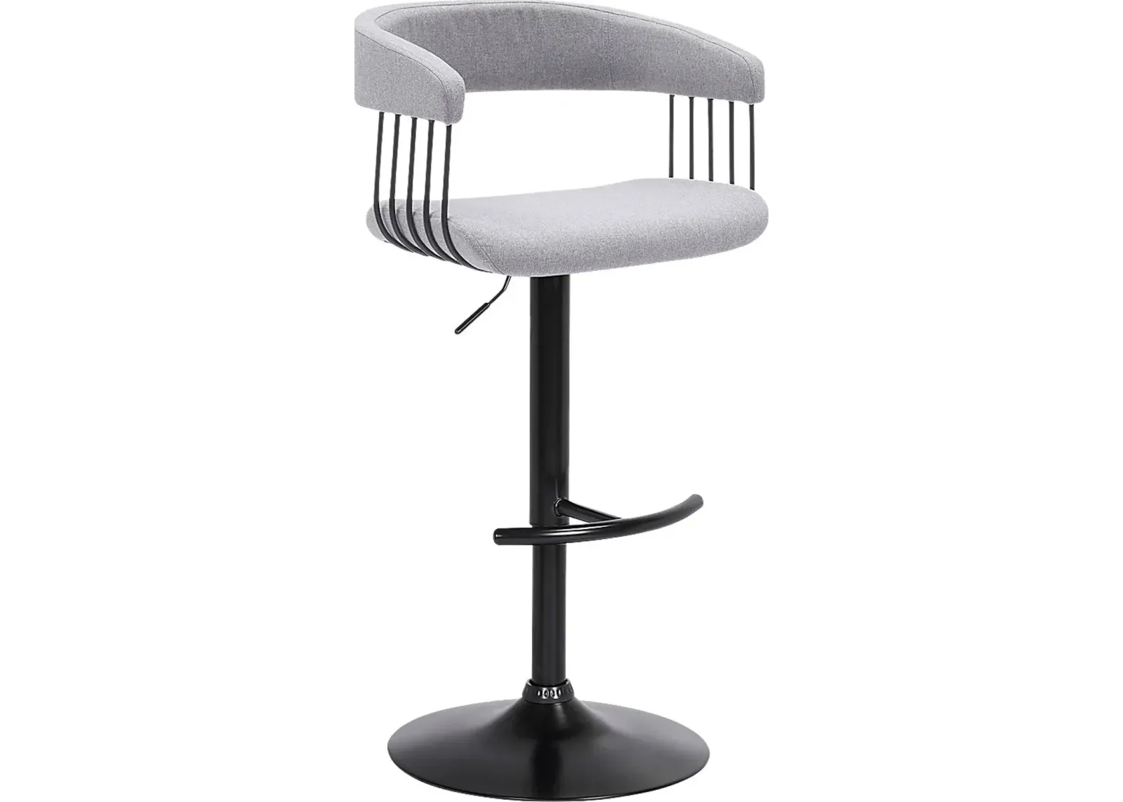 Jariya Light Gray Adjustable Barstool