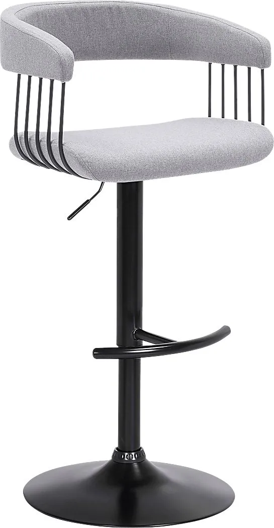 Jariya Light Gray Adjustable Barstool