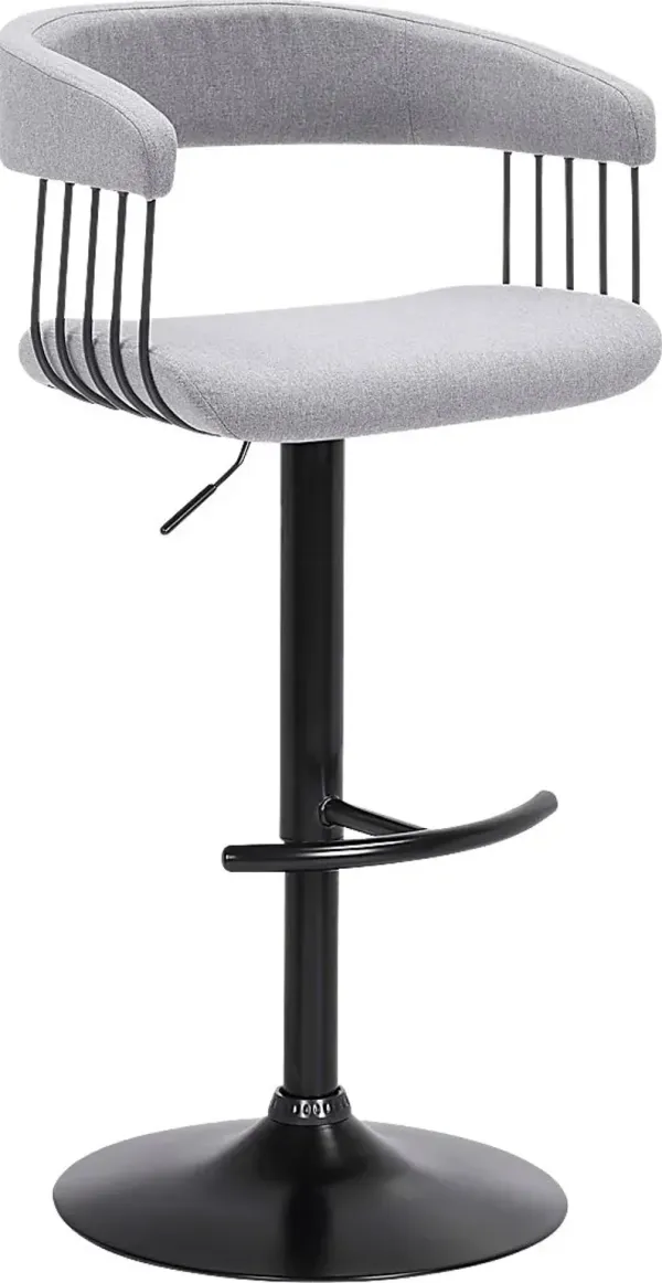Jariya Light Gray Adjustable Barstool