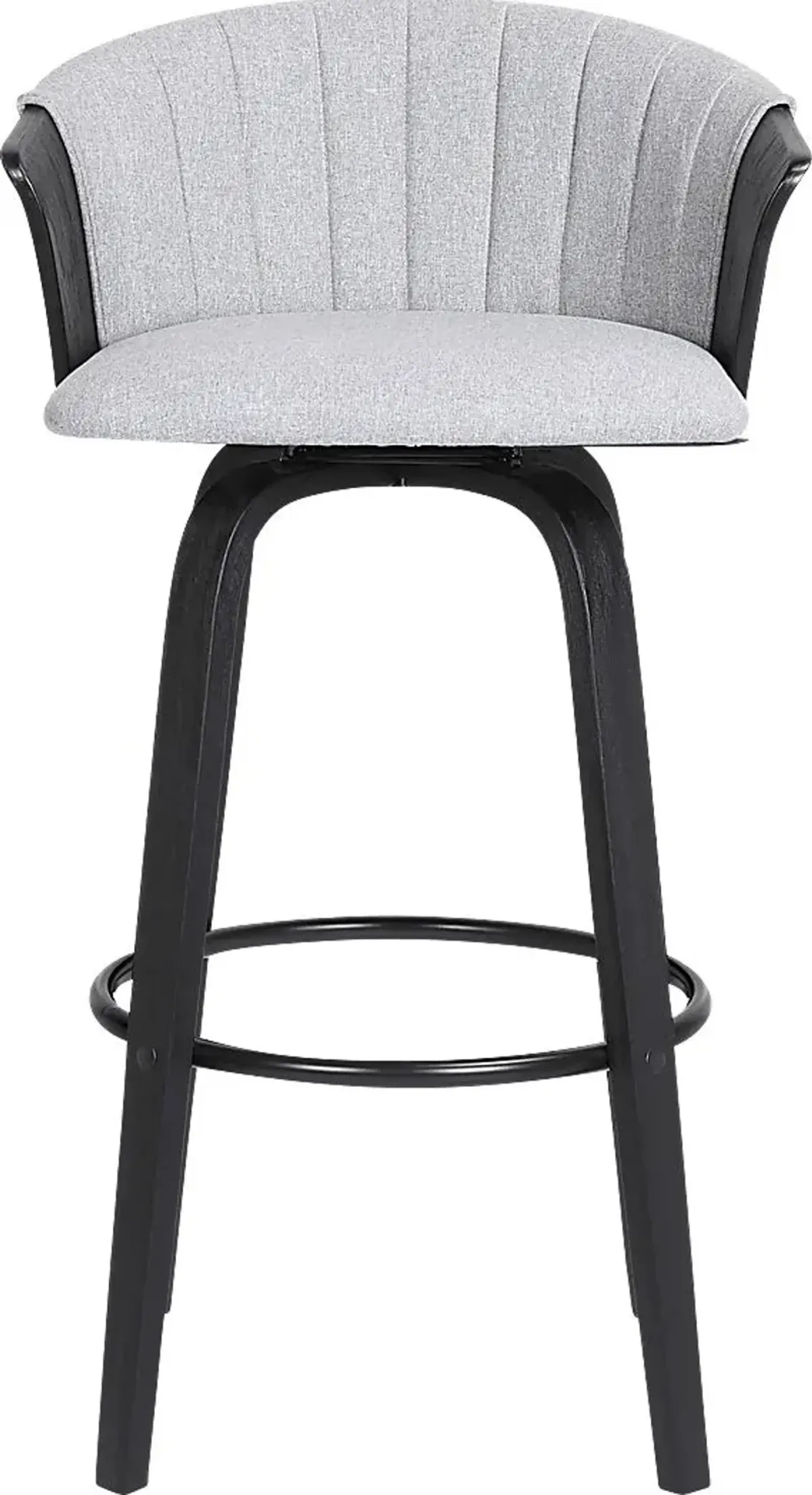 Fawziya Gray Swivel Barstool