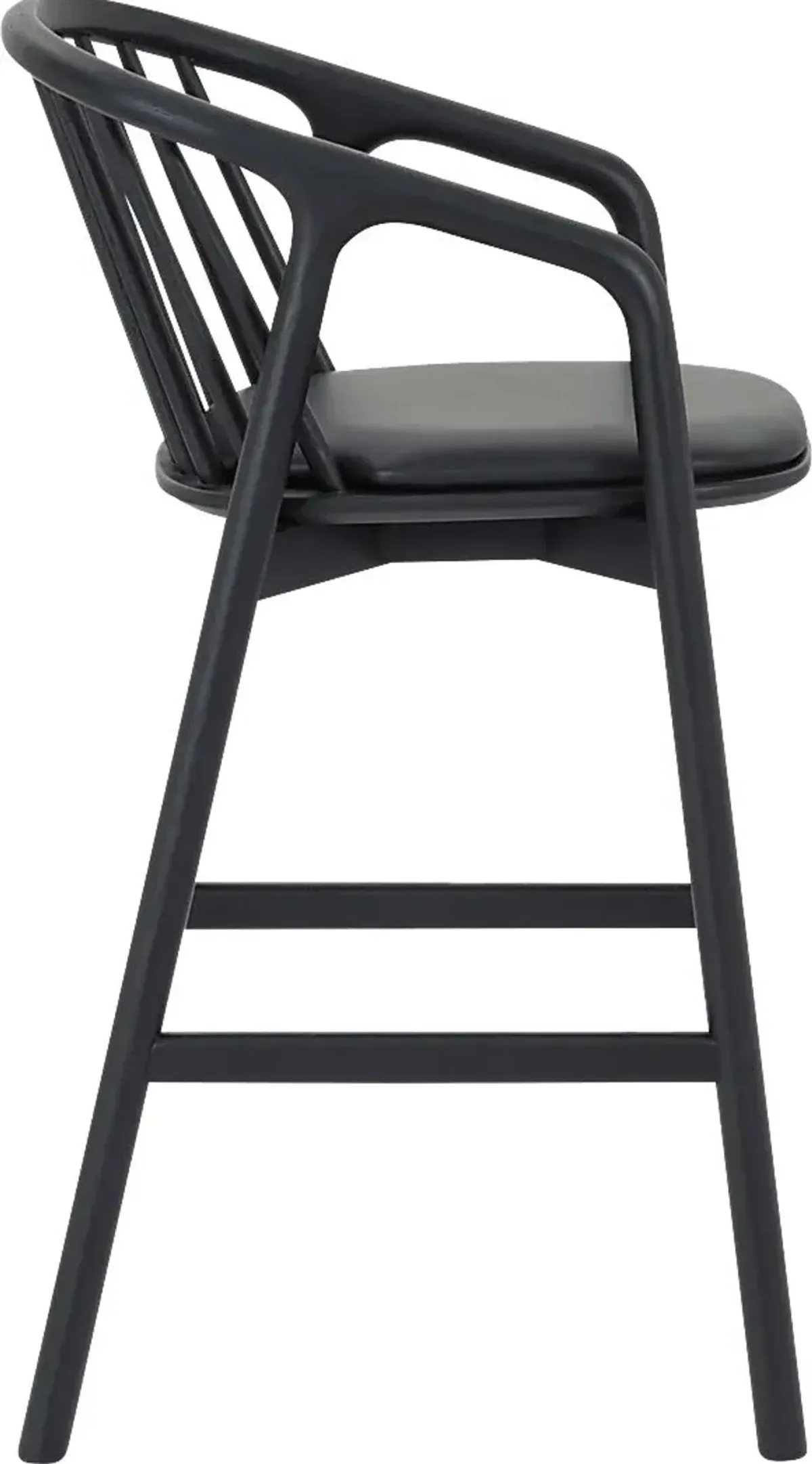 Savafait Black Barstool