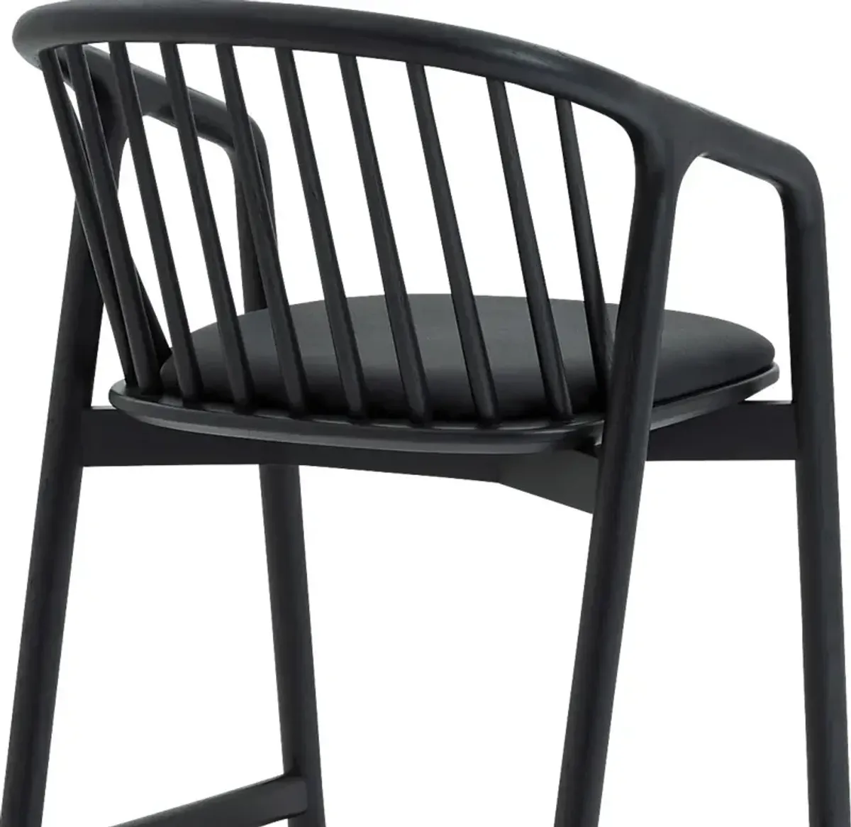 Savafait Black Barstool