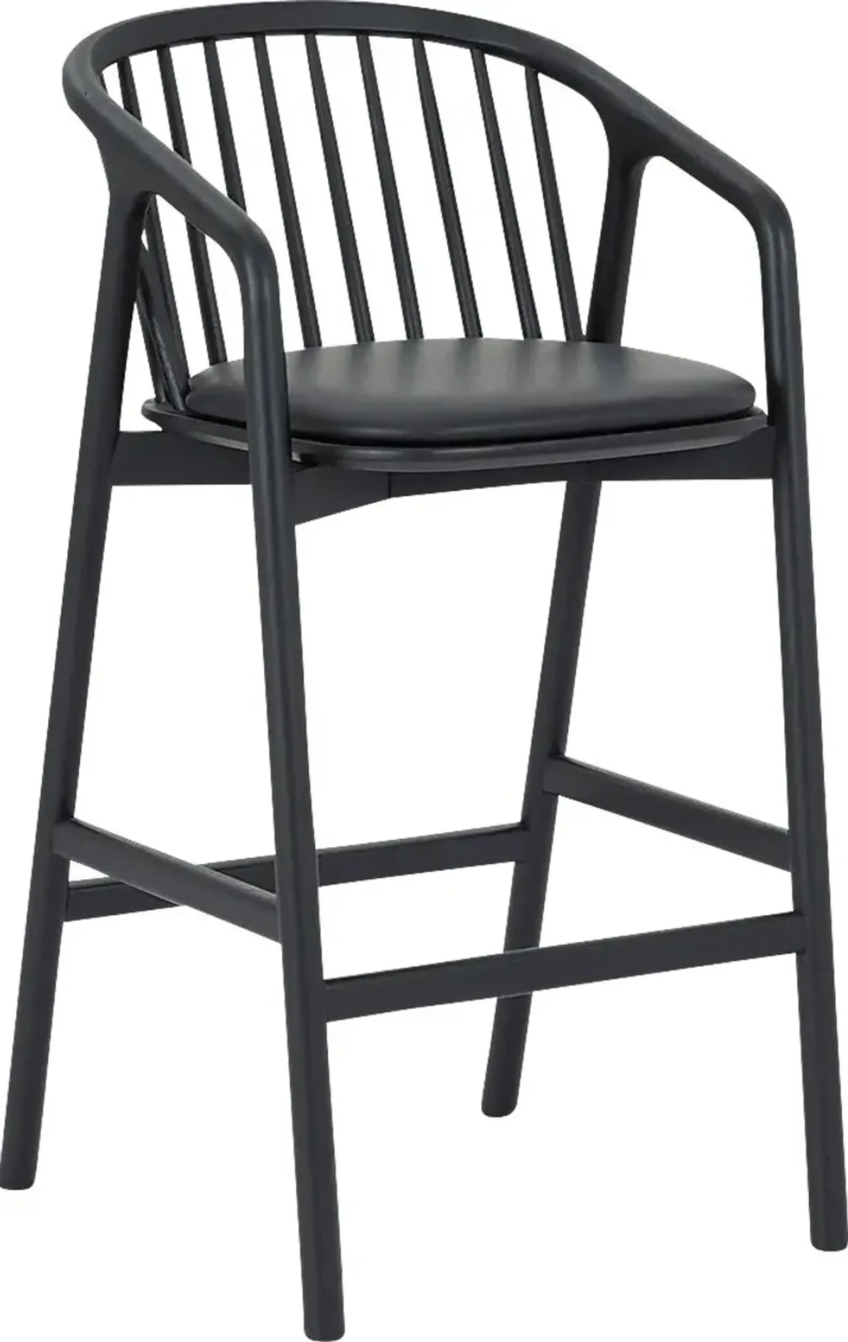 Savafait Black Barstool