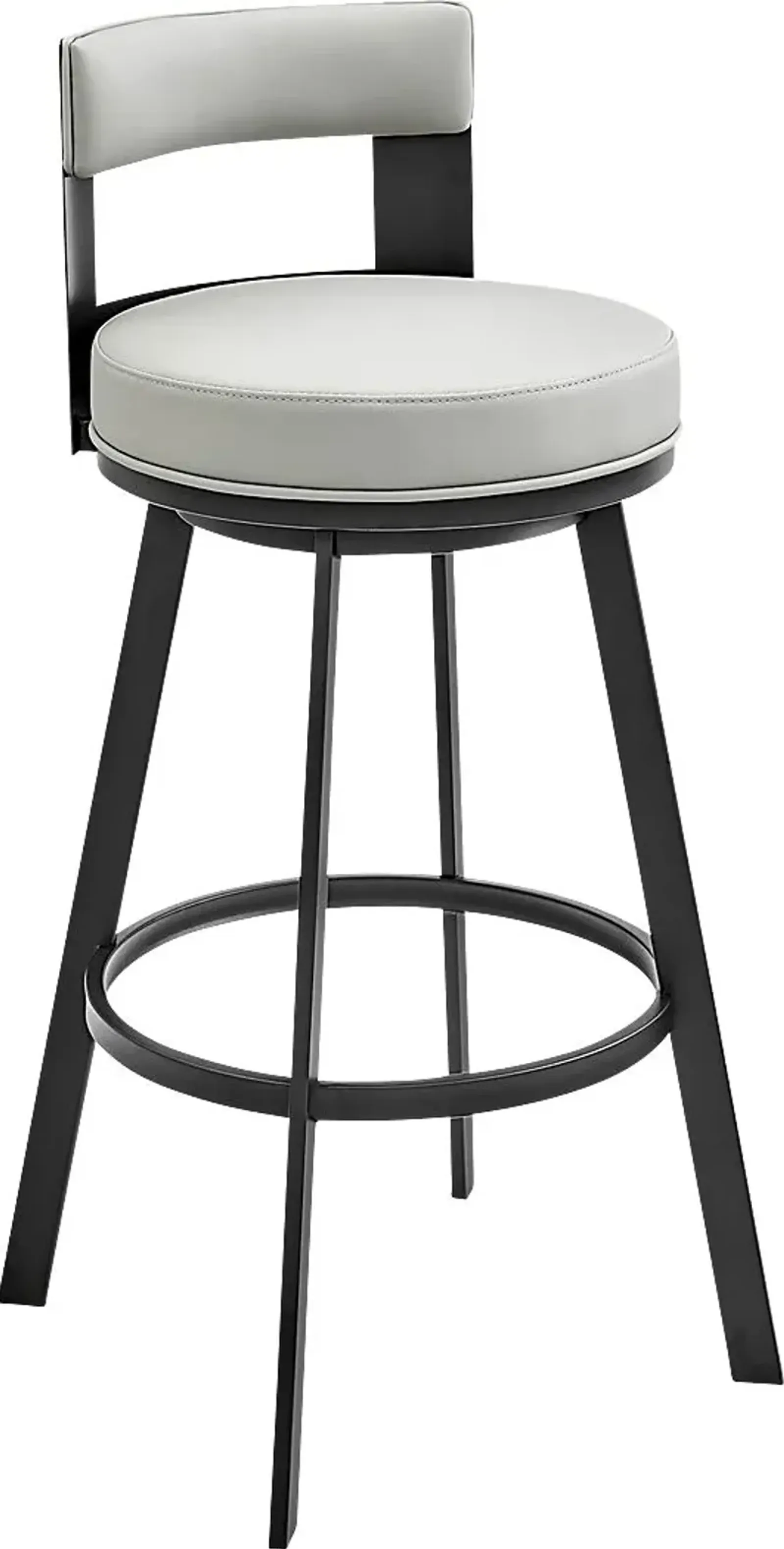 Camver Gray Swivel Barstool