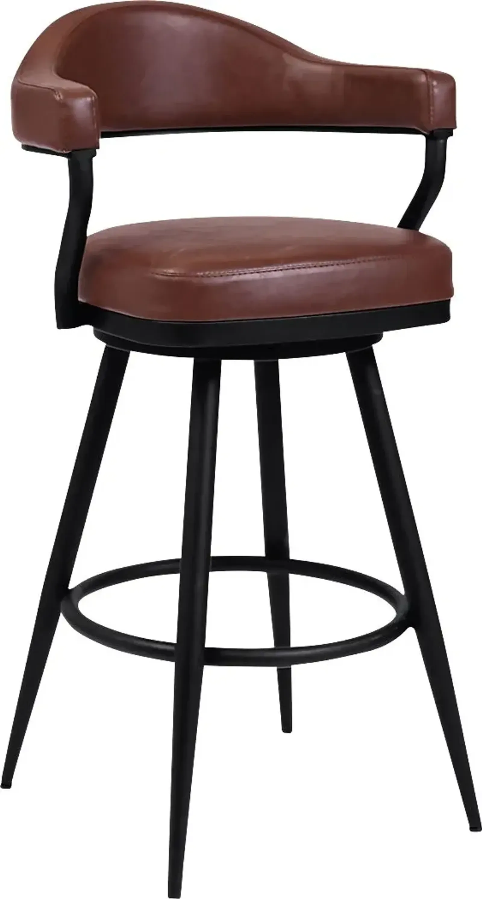 Casgus Brown Swivel Barstool