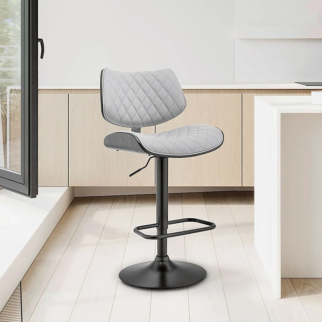 Brotois Gray Adjustable Barstool