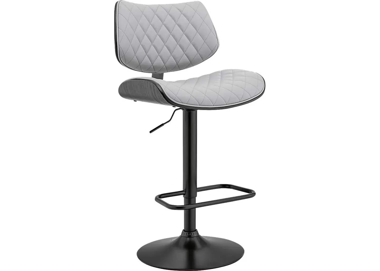 Brotois Gray Adjustable Barstool