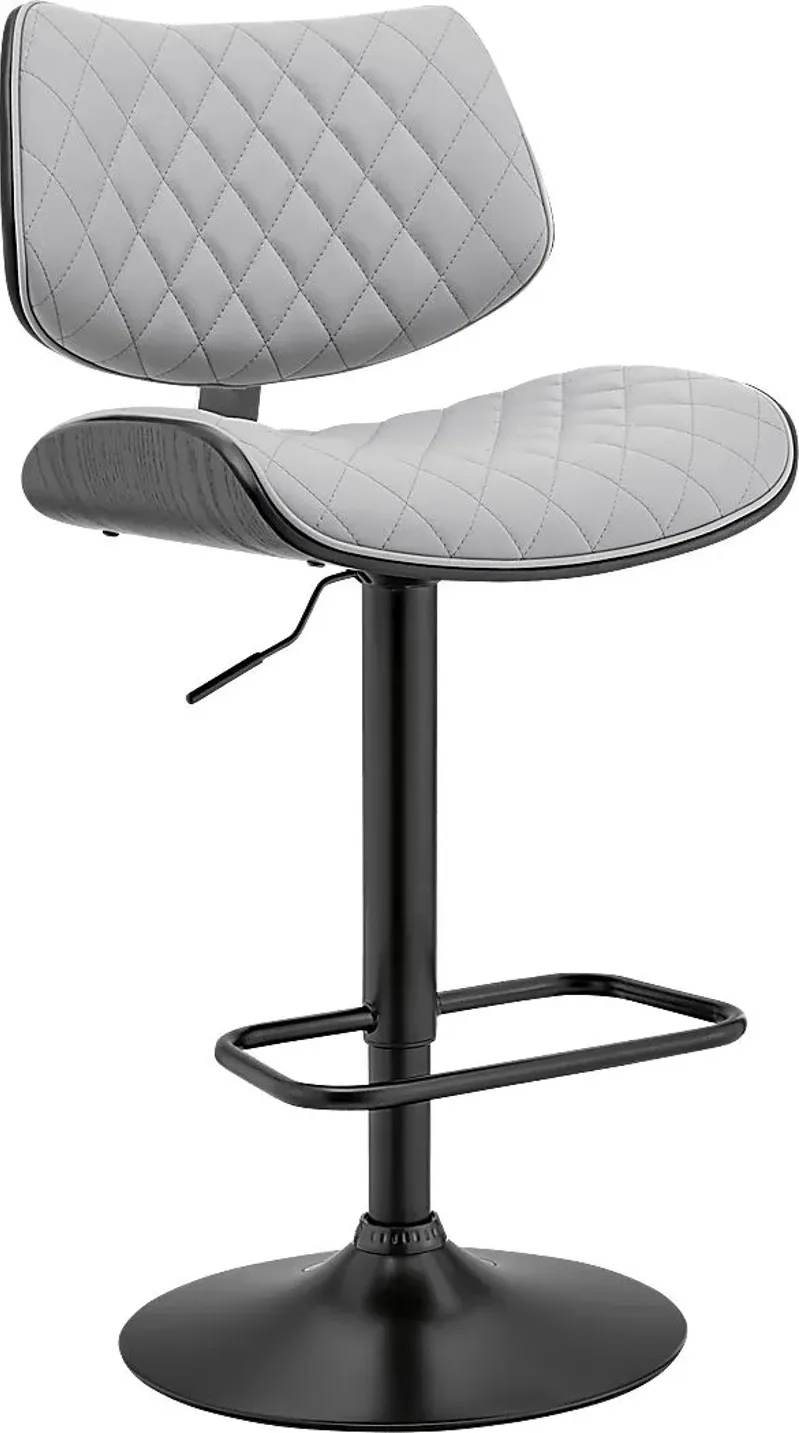 Brotois Gray Adjustable Barstool