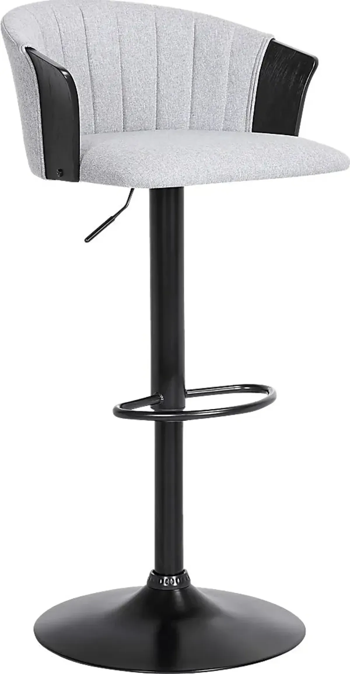 Lemsea Gray Adjustable Barstool