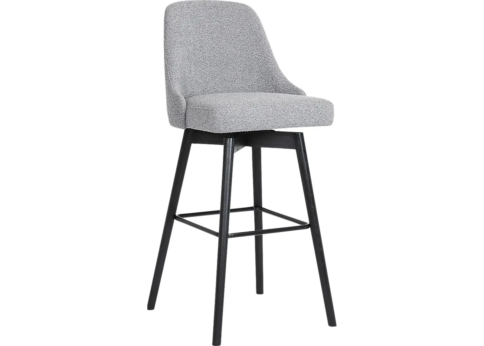 Minilita Gray Swivel Barstool