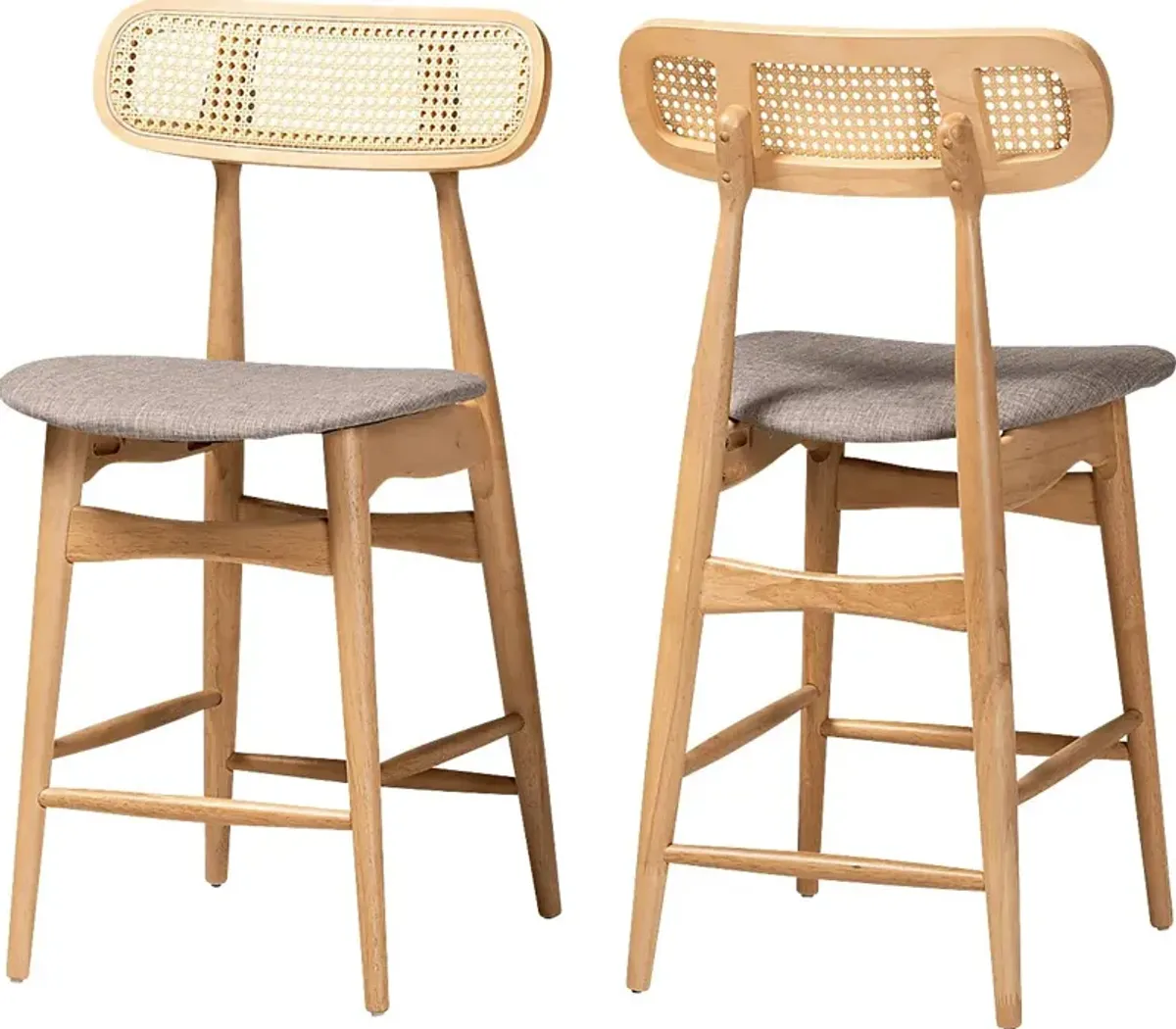 Argilla Light Brown Counter Stool, Set of 2